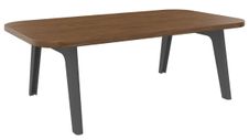 Burocean Ilo - tafel - rechthoekig - walnoot